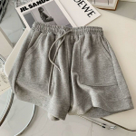 Medvilniniai sportiniai &scaron;ortai vasarai, laisvo kirpimo, auk&scaron;tu juosmeniu, liekninantys, universalūs, mieli ir lengvai dėvimi, plačios kle&scaron;nės, plonos ir laisvalaikio megztos kelnės. M