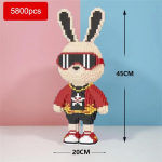 3D 5800 VNT. Saldainių Triu&scaron;is Spalvingi ir Mieli Triu&scaron;iai Bendruomenė Triu&scaron;is Konstruktoriai Suaugusiems Didelio Sudėtingumo Surinkimo Dėlionės Žaislai Dovana