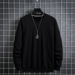 Vienspalviai džemperiai vyrams 12XL plius dydžio džemperis pavasariui rudeniui sportinis kostiumas vyrams vienspalvis užtraukiamas didelis dydis 12XL 12XL juoda