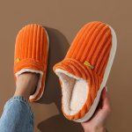 Žieminės unisex glaustos vientisos spalvos plok&scaron;čios pliu&scaron;inės &scaron;lepetės Neslystančios &scaron;iltos pūkuotos mulų &scaron;lepetės Moterims Vyrams Namai Laisvalaikio medvilniniai batai 36-37