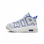 Nike Air More Uptempo PS Balti Karali&scaron;ki Vaikų Sportbačiai Summit-White Football-Grey Racer-Blue FN4858-100 28