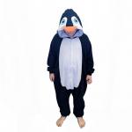 Pingvino Cosplay kostiumas Helovinui Kalėdų apranga Viso kūno pižama Miego drabužiai Animacinis kombinezonas L juoda