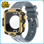 Viso korpuso dėklas + Apyrankė Apple Watch Ultra 3 2 49mm Kietas apsauginis rėmelis GWG stiliaus ekrano apsauga iWatch Series 11 10 46MM 45MM 4 49mm Ultra 3 2 1