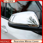 2vnt ABS Chrome galinio vaizdo veidrodėlio dangtelio apdaila, skirta BMW X1 X2 F48 F49 F39 F52 F40 F45 F46 Z4 G29 &scaron;oninio veidrodžio lipdukas