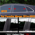 6X Anglies Pluo&scaron;to Durų Langų Apdailos Stulpelių Dangteliai Porsche Macan 2014-