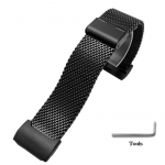 VIENAS Nerūdijančio plieno laikrodžio apyrankės adapteris CASIO G-Shock modifikuotiems GG-1000/GWG GSG-100 vyri&scaron;kiems Juodas apyrankės dirželis Laikrodžio grandinėlėMN 24mm