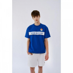 Goxo Woven PockeT T shirT Hook Slice Blue XXL(110)