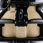 Velvetinės automobilio grindų kilimėliai: Tinka naujiems ir seniems BMW 1, 3 ir 5 serijos - Modelis 525136320, Vairuotojo pusė.