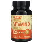 Deva, vegani&scaron;kas vitaminas D, D2, 20mcg (800 TV), 90 tablečių