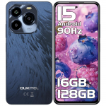 OUKITEL C65 I&scaron;manusis telefonas Android 15, 6,7 HD+ 90Hz Ekranas, 16GB+128GB/1TB, 50MP Kamera, 5150mAh mėlyna