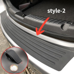 1vnt automobilio galinio buferio apsaugos lipdukas bagažinės slenkstis Grard guminės juostelės dangtelio trinkelės galinio bagažinės apsaugos lipdukas style-2