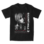 Silent Hill 3 Unisex Unisex mar&scaron;kinėliai Siaubo žaidimo Linksmi mar&scaron;kinėliai trumpomis rankovėmis O formos i&scaron;kirpte Medvilniniai senoviniai laisvalaikio didelio dydžio mar&scaron;kinėliai unisex 4XL