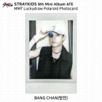 Stray Kids 9-asis mini albumas ATE MMT Laimingas traukimas Polaroidinė fotonuotrauka KPOP K-POP Bangchan