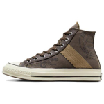 Converse Chuck 70 Leather Overlay High Engine Smoke Unisex sportbačiai rudi, juodi, A07123C 39.5
