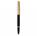 PARKER 51 Premium Juodas GT Ra&scaron;iklis Fine 18K Aukso Dovanai Oficialus Gaminio Numeris 2123511 Ra&scaron;iklis, Antgalis, Antgalis, Dėžutėje, Importuotas,
