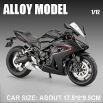 1:12 CBR650R CB650 Metalinis Modelis Lydinio Motociklo Žaislai Automobilio Priekinio Vairo Vairavimas Galinio Vairo Amortizacija Žaislas Draugams Dovana gray