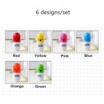 6 vnt Novelty tu&scaron;inukas Blue Color Vitamin Capsule Ballpen Kanceliarinės mokyklos reikmenys A6205