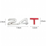 1 x Universalus 1,3T~3,0T 1,3L~3,0L logotipas 3D metalinis visureigio sunkvežimio ženklelio lipduko emblemos lipdukas (Dydis:9*2,5*0,4cm) 2.4T