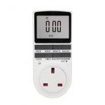 Skaitmeninio laikmačio jungiklio lizdas Skaitmeninis elektroninis laikmačio jungiklis LCD ekranas Programuojamas laikas UK Plug balta