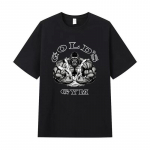 Vasariniai vyri&scaron;ki mar&scaron;kinėliai Auk&scaron;tos kokybės medvilniniai trumpomis rankovėmis marginti mar&scaron;kinėliai Moteri&scaron;ki mar&scaron;kinėliai Madingi sportiniai mar&scaron;kinėliai laisvalaikio bėgiojimui S juoda