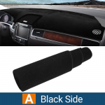 Skirtas Volkswagen VW Touareg 7P 2011 2012 2013 2014 2015 2016 2017 2018 Automobilio prietaisų skydelio dangtis Venkite &scaron;viesių kilimėlių nuo UV spindulių A Black Side white