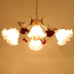 Kaimo retro liustra Gyvenamasis kambarys Didysis valgomasis Laiptai Miegamasis Kaimo kūrybinis ap&scaron;vietimas 4 Head light