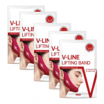 5 vnt. veido kaukė, stangrina V linijos veido kaukė, stangrina, drėkinanti kaklą, pakelianti juosta veido pleistras moterims 5pcs