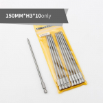150 mm ilgio rutulinės galvutės atsuktuvo grąžtų rinkiniai S2 plieniniai atsuktuvo antgaliai &scaron;e&scaron;iakampiai magnetiniai 1/4 colio rankinio remonto rinkiniai įrankiai