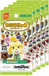 Animal Crossing amiibo kortelė 1-ojo leidimo pakuotė (5 rinkinys) yellow