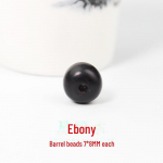 Juodmedžio statinės formos karoliukai: &bdquo;Pasidaryk pats&ldquo; rankų virvelės aksesuarai, violetinio sandalmedžio budistų karoliukai, senos juodmedžio medžiagos.