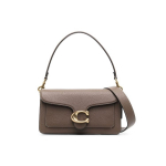 Coach Tabby 26 Užsegimas spaudėmis Poliruoto tekstūros odinė rankinė Vidutinio dydžio Moteri&scaron;kos rankinės Tamsiai ruda CH857-B4CBD Basic Set (Bag+Dust Bag)