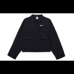 Nike trumpas paltas moterims, juodas, su atlapais, vidutinio ilgio DM6244-010 L