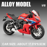 1:12 CBR650R CB650 Metalinis Modelis Lydinio Motociklo Žaislai Automobilio Priekinio Vairo Vairavimas Galinio Vairo Amortizacija Žaislas Draugams Dovana red