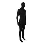 24 Zentai Nematomas kombinezonas Cosplay kostiumas Bodysuits Helovinas Karnavalas Kūną aptempiantis kostiumas Spandex Tampri I&scaron;nykstantis kombinezonas 150cm juoda