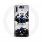 Coque pour Samsung Galaxy A70 Formule 1 Valtteri Bottas pilote de course F1 Noir