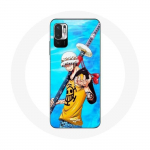 Coque pour Xiaomi Redmi Note 10 5G One Piece Manga Trafalgar Law ep&eacute;e