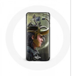 Coque pour Samsung Galaxy J3 Loki Thor Ragnarok avec Casque Fanart Saison 1