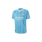 PUMA Manchester City Namų mar&scaron;kinėlių serija Raidės Logotipo spaudinys V formos i&scaron;kirptė Megztukas trumpomis rankovėmis T-shirt Vyri&scaron;ki vir&scaron;utiniai drabužiai Mėlyna 770438-01 S