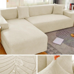 Neper&scaron;lampami žakardo sofos užvalkalai Elastingi kampai 1/2/3/4 sėdynės Tvirtas sofos užvalkalas L formos sofos dangtelio apsauginiai užvalkalai 2 SEAT (145-185CM)