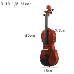 81,0*26,0*12,0 cm smuikas Natūralus akustinis medžio masyvo eglės liepsnos klevo faneruotės smuikas su 1/8.