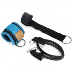 Fitneso elastinės juostos kūno kultūros pamokoms Kojų treniruotės su kulk&scaron;nies žiedu ir sagtimi Mėlyna mėlyna