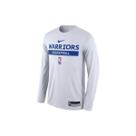Nike NBA Logotipo Spausdinimo Apvalios Kaklo Megztinis Ilgomis Rankovėmis T-Shirt 22-23 Sezonas Vyri&scaron;ki Vir&scaron;utiniai Drabužiai Baltas DR6517-100 XS
