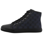 GUCCI MONOGRAMA Drobės Spaudinys Auk&scaron;takulniai Stilingi Riedlentės Batai Moteri&scaron;ki Juodi 426186 KQWM0 1948 34.5 black