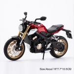 1:12 CBR650R CB650 Metalinis Modelis Lydinio Motociklo Žaislai Automobilio Priekinio Vairo Vairavimas Galinio Vairo Amortizacija Žaislas Draugams Dovana