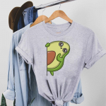 Style Trend Avocado Tee Top madingi mar&scaron;kinėliai 90-ųjų Stilingas, mielas laisvalaikio trumpomis rankovėmis moteri&scaron;kas spausdintas mar&scaron;kinėliai, moteri&scaron;ki grafiniai mar&scaron;kinėliai S
