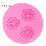 Kepimo forma Nelipni &bdquo;pasidaryk pats&ldquo; rankų darbo patogi sausainių saldainių silikoninė kankorėžinė gėlių forma kepykloms rožinė