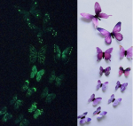 3D trimatis lipdukas Butterfly &Scaron;viečianti dvipusė juosta