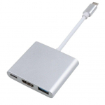 3 viename C tipo &scaron;akotuvas USB C prie HDMI suderinamo skirstytuvo 4K HDMI USB 3.0 PD greito įkrovimo adapterio C tipo prijungimo stotelė, skirta ne&scaron;iojamam kompiuteriui