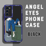 Telefono dėklas Mink&scaron;tas guminis TPU mobiliojo telefono korpusas, pilnas dangtis, fotoaparato apsaugos dizainas, smūgiams atsparus dangtelis, skirtas OPPO Realme OPPO A15 juoda