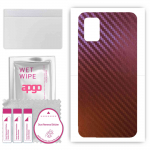 apgo skin sticker film foil vinyl for the BACK compatible with Samsung Galaxy A51 5G, scratch-resistant, easy to install - Carbon Chameleon CAKA5